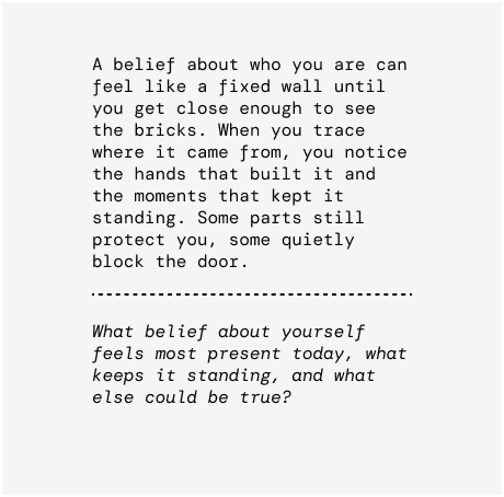 Daily reflection prompt card